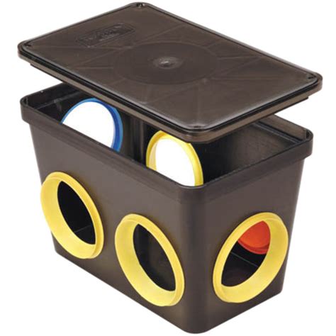 plastic sewer distribution box|6 outlet distribution box septic.